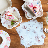 法式 纸 防油纸垫油炸吸油汉堡面包餐盘纸三明治食品级提拉米苏包装