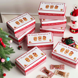 卡通礼物盒饼干糖果太妃糖果糖霜包装盒曲奇烘焙凤梨酥新年礼盒子