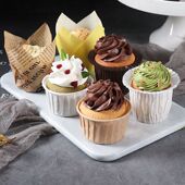 ins风金银马芬杯子礼帽玛芬杯耐高温家用烘焙戚风蛋糕卷口纸杯托