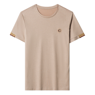 老爷车冰丝光棉短袖t恤男圆领T恤