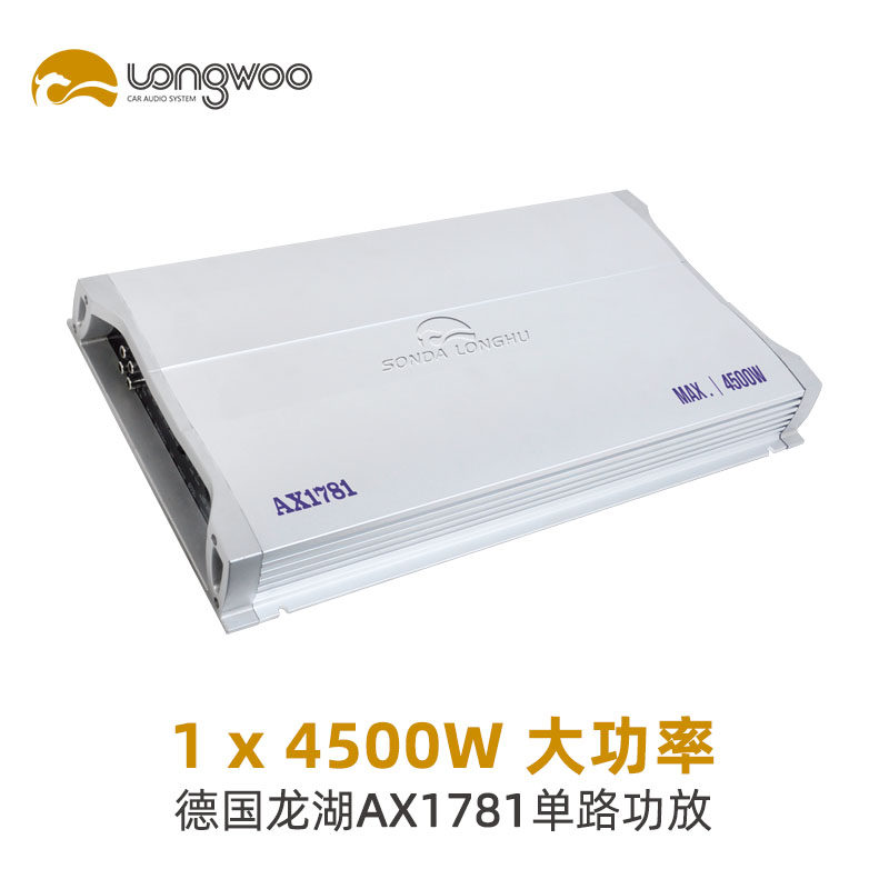 德国龙湖AX1781单路功放汽车音响4500W大功率推低音SONDA LONGHU