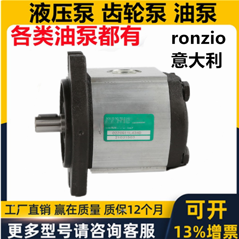 源头供应RONZIO齿轮泵03ZBG25B36