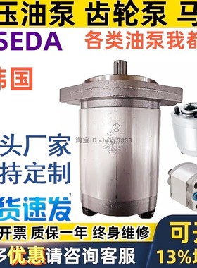 韩国ASEDA齿轮泵SAP10 SAP20 S SAP0.5D SAM20 SAP20D 20T 双联