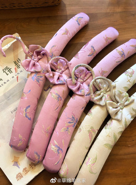 蝴蝶效应 | 北欧奢华海绵衣架 出口布艺衣挂 田园风品质生活收纳