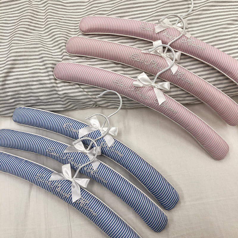 居家草绵羊39cm海军条纹布艺衣挂