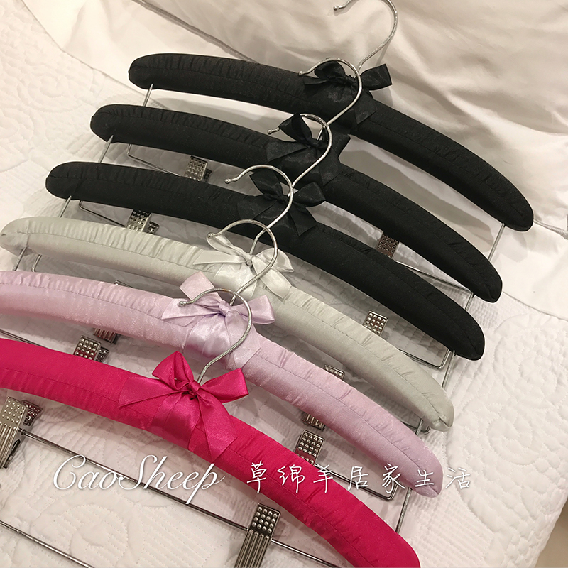 居家裤架高档海绵布艺两用衣挂