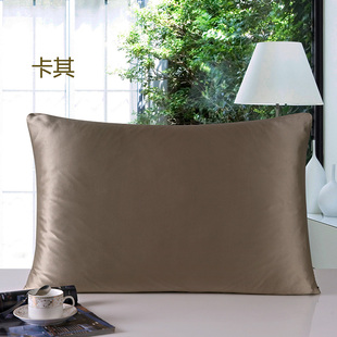 瑕疵品特价处理外贸100桑蚕丝双面真丝枕套简约单人美式拉链包邮