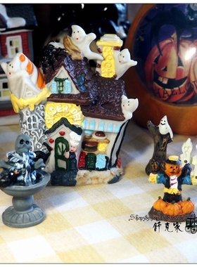 树脂装饰万圣节书房摆件