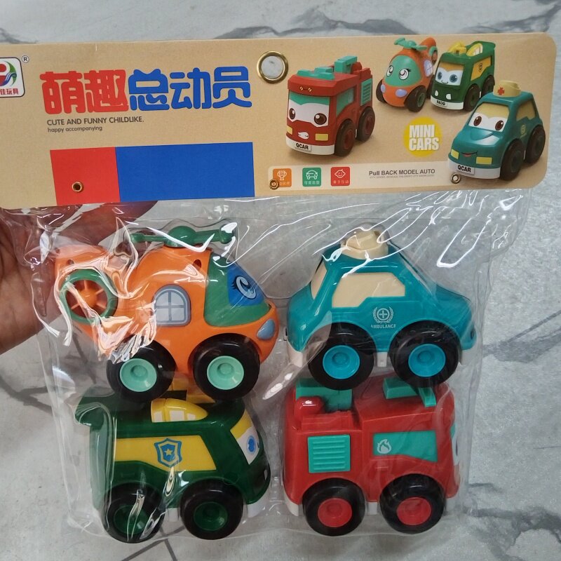 袋装车工程车惯性滑行玩具车
