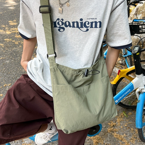 Летняя японская вместительная и большая сумка через плечо, универсальная брендовая сумка на одно плечо