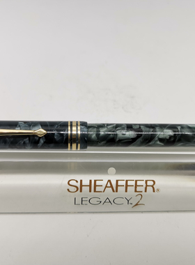 3271 中品级 30年代康威斯图尔特388蓝色大理石纹赛璐珞14K金笔 S