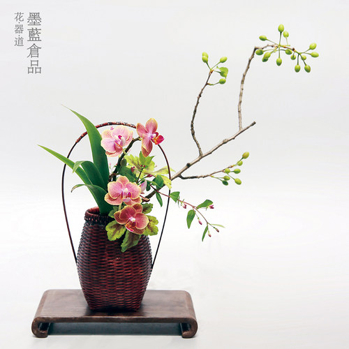 全手工编制通体竹制摆件装饰