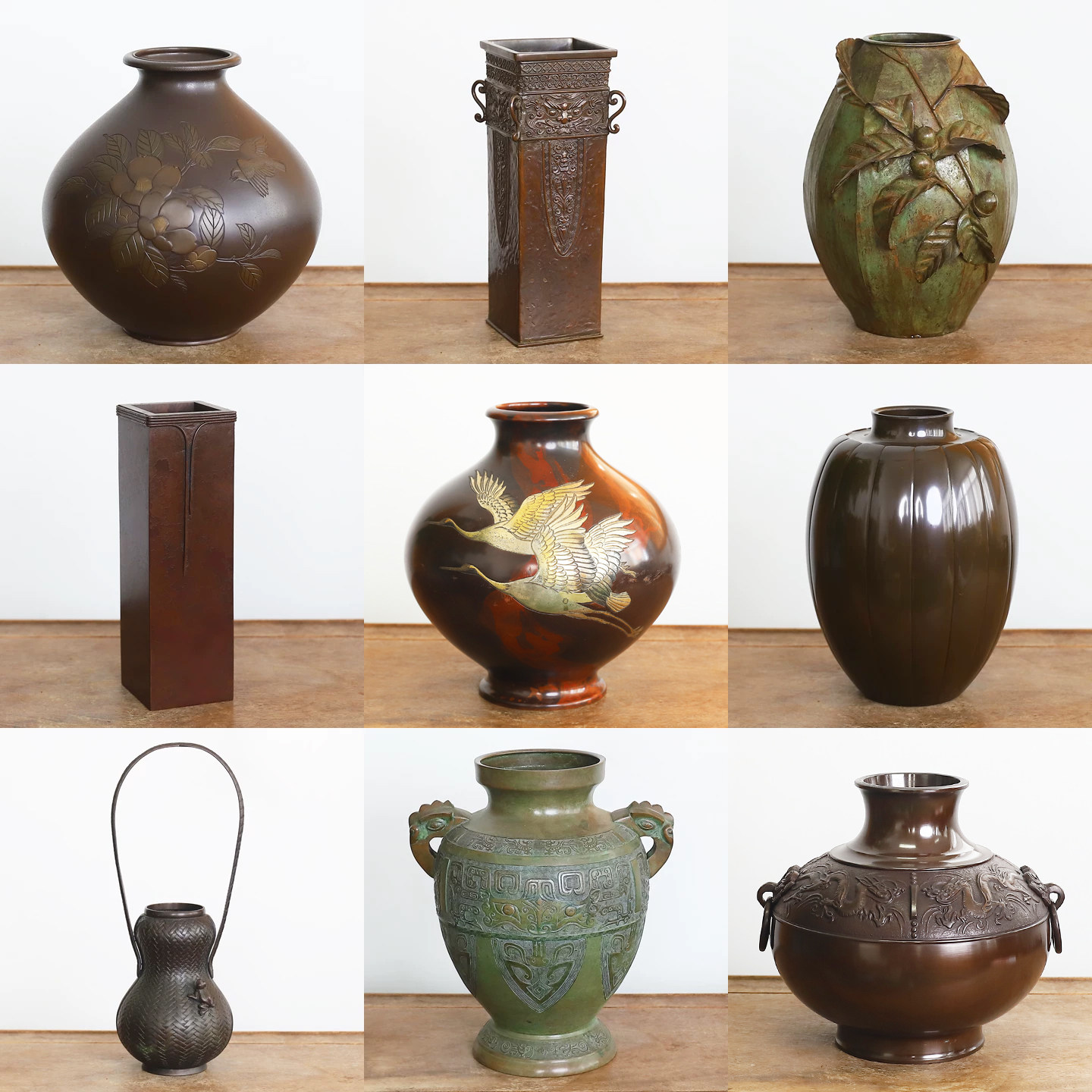 日本进口高冈老铜器回流铜瓶禅意老物件仿古花瓶摆件客厅日式插花,鲜花速递/花卉仿真/绿植园艺,花瓶,淘宝优惠券,粉丝福利购,淘宝优惠卷