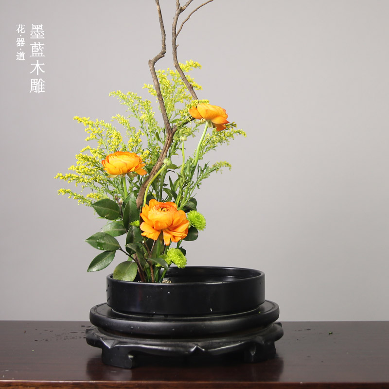 实木底座可旋转雕花耐用耐磨