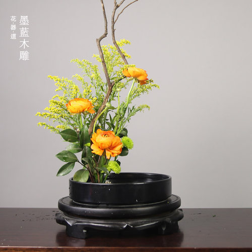 实木底座可旋转雕花耐用耐磨