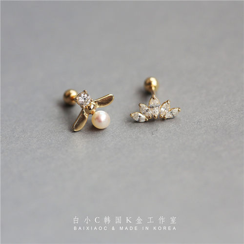 白小c韩国进口k黄金花瓣小蜜蜂