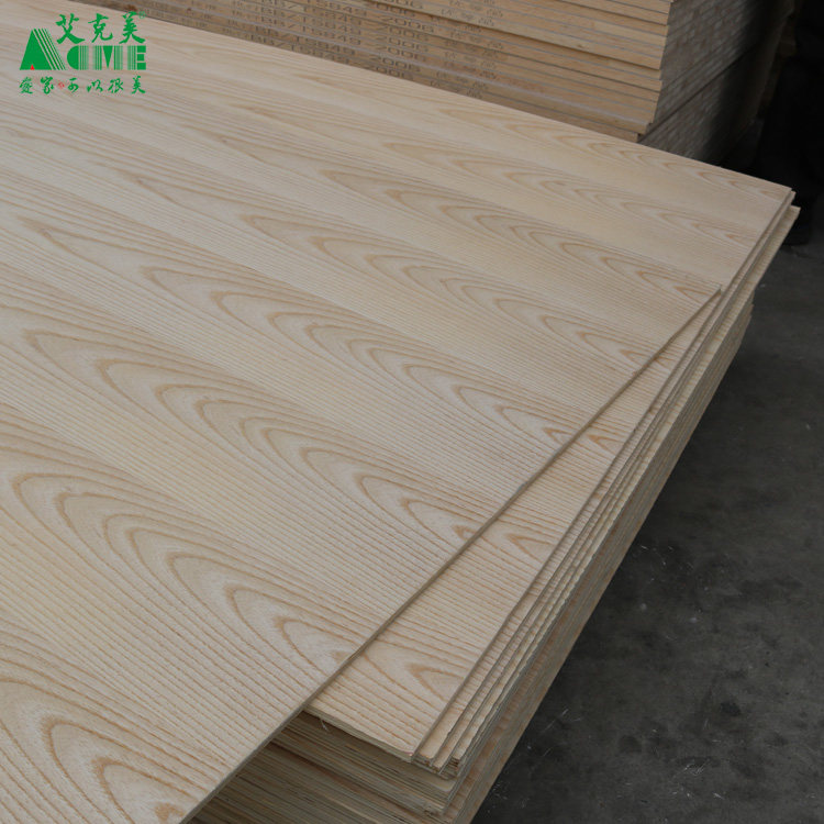 定制白蜡木天然木皮3厘三夹三合3-40mm衣柜橱柜电视背景护墙贴面