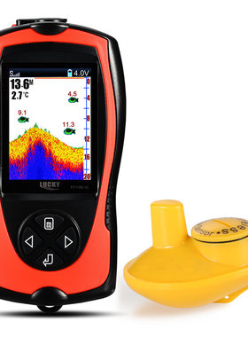 Fish finder 乐琦高清彩屏可视声纳探鱼器新款探鱼群无线找鱼器