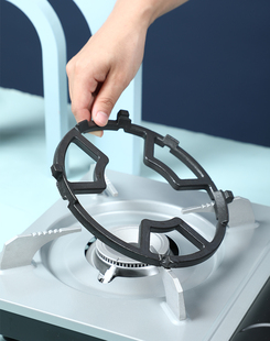 4310.小锅救星铸铁炉灶架 让迷你锅也能使用 锅太小专用煤气炉架