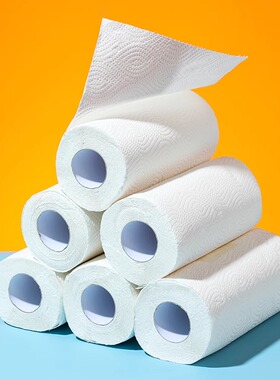 米木日式餐巾纸加厚厨房吸油纸加大印花卷纸一次性纸质抹布.4126