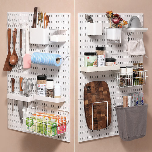 米木日式家居挂壁洞洞板免打孔