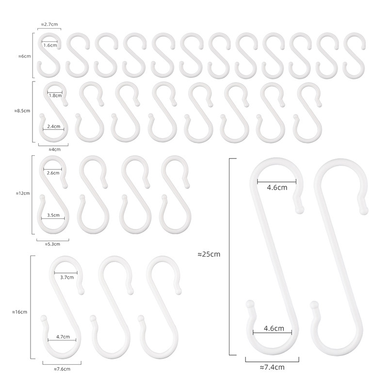 合集耐用随意大中小号s型挂钩