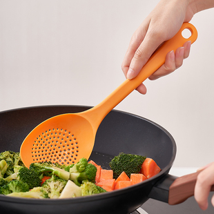 日式捞勺尼龙隔水漏勺耐热高温便利厨房沥水铲勺轻便料理漏勺6125