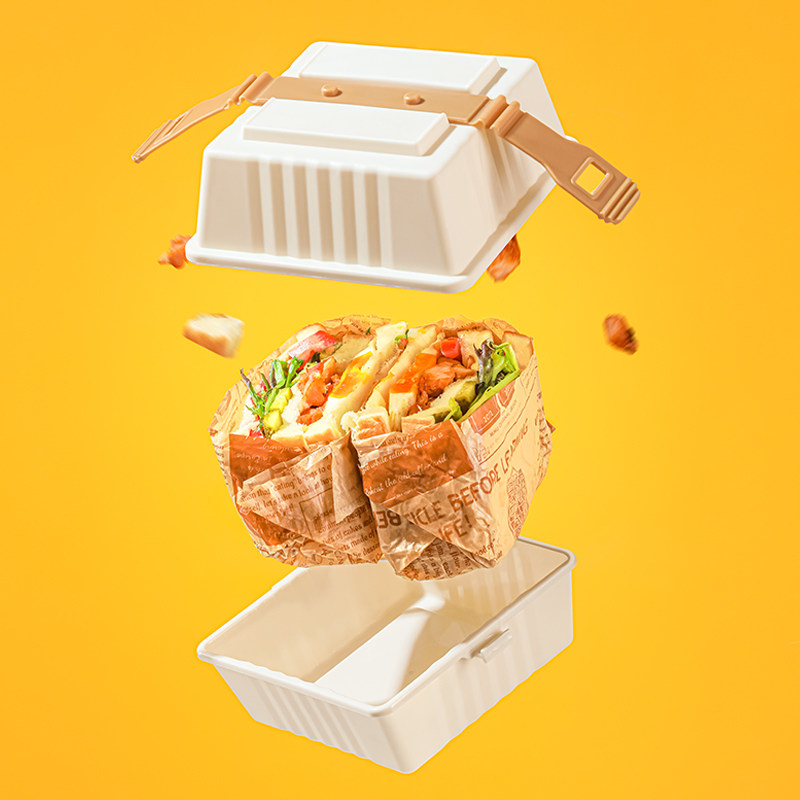 外带汉堡防压盒露营携带盒子糕点便当打包盒塑料三明治野餐专用盒,厨房/烹饪用具,点心包装盒/包装袋,淘宝优惠券,粉丝福利购,淘宝优惠卷