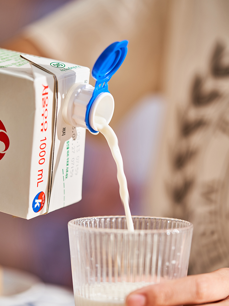 封口盖KM牛奶盒创新导流和密封