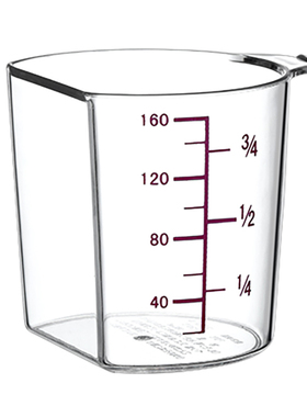 亚克力大米量杯日式高档透明米箱用量杯带刻度煮饭定量量勺.6273