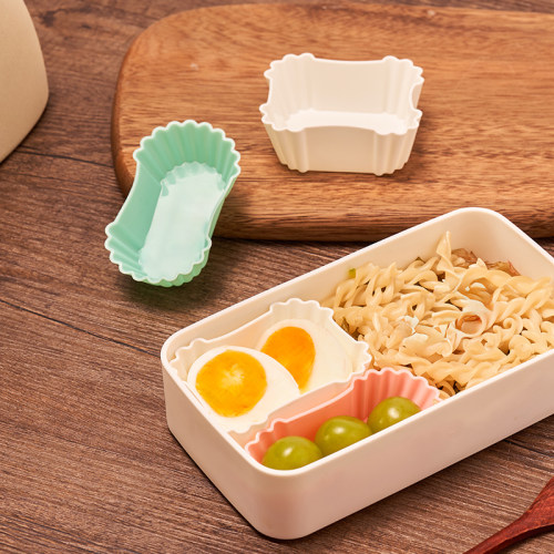 硅胶材料便当盒内部菜品分隔碟