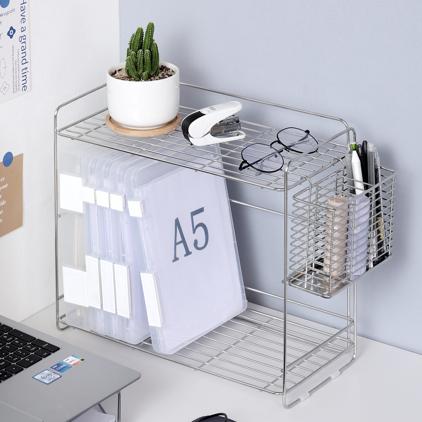 书桌办公室书架桌上桌面多层收纳架简易杯架餐桌书本收纳架收纳盒,收纳整理,书桌收纳置物架,淘宝优惠券,粉丝福利购,淘宝优惠卷