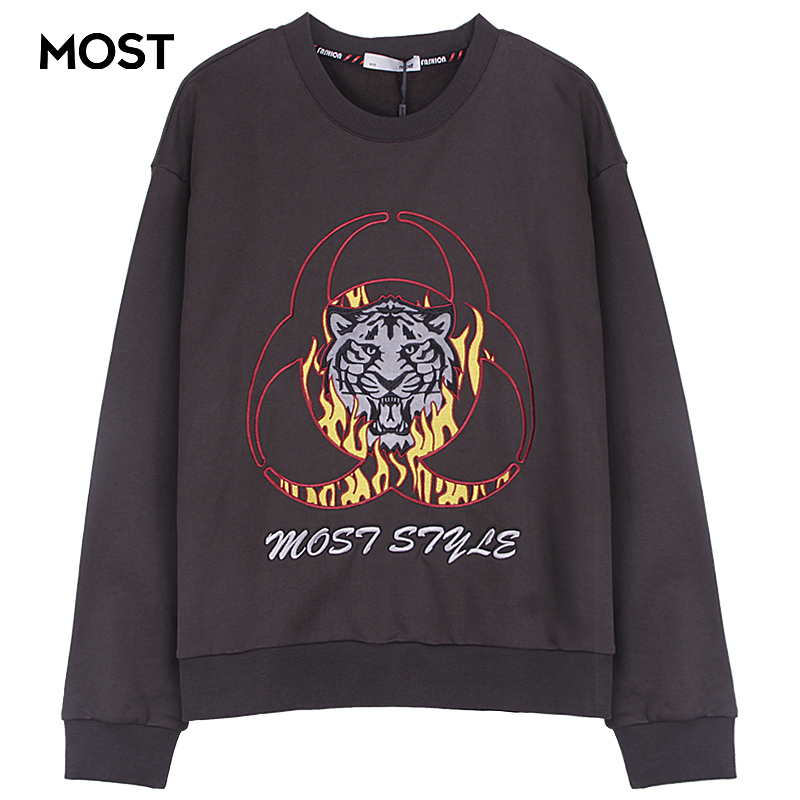 MOST男装圆领刺绣卫衣C94116101