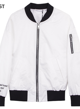MOST男装春秋夹克外套白色棒球服C91104002