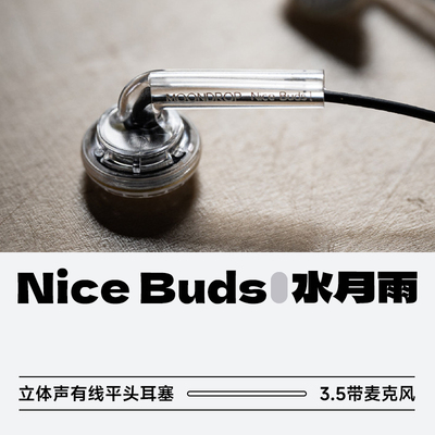 水月雨NiceBuds大动圈平头耳机