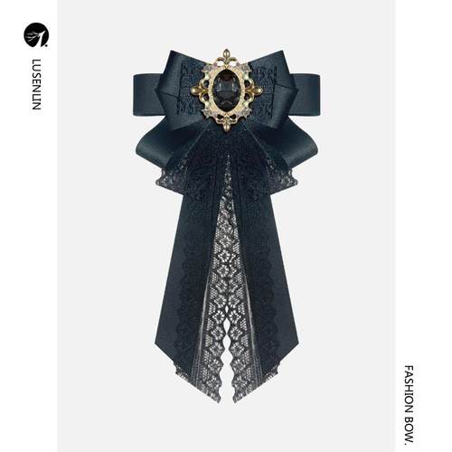 鹿森灵蝴蝶结胸针领结