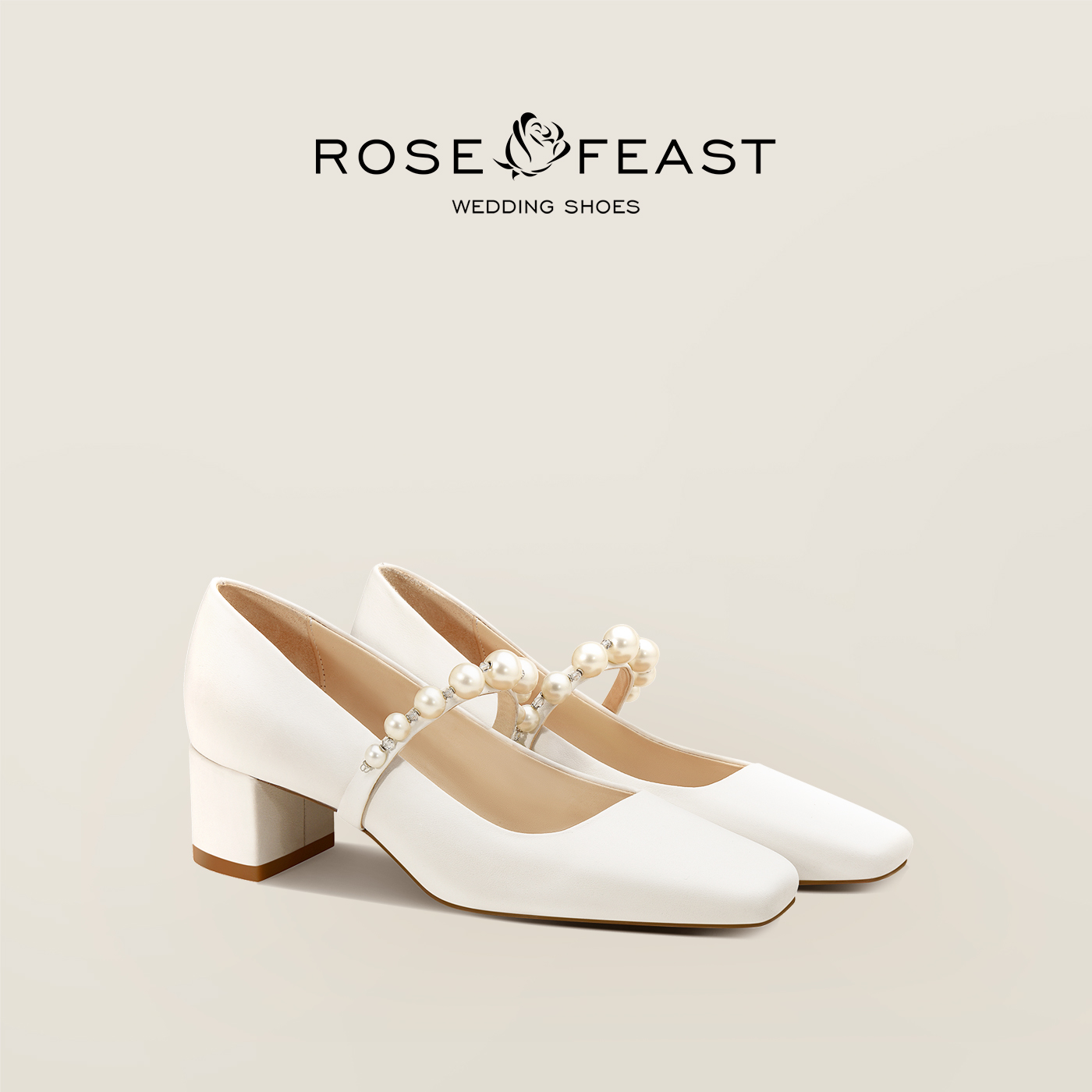rosecastle玛丽珍舒适高跟鞋