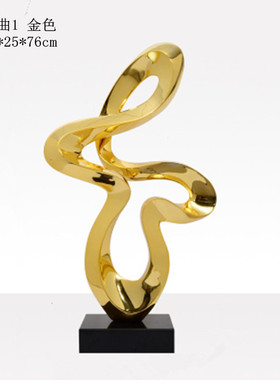 酒店售楼处样板间家居软装饰品树脂工艺品轻奢简约玄关雕塑大摆件