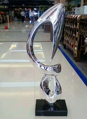 玄关装饰摆件客厅现代轻奢酒店大堂艺术品电视柜高级抽象落地雕塑