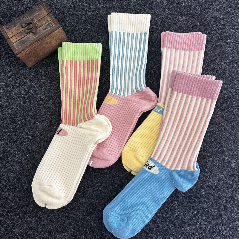 秋冬透气吸汗毛巾底女袜子竖条纹高帮中长筒潮袜纯棉美腿健身袜酷,女士内衣/男士内衣/家居服,中筒袜,淘宝优惠券,粉丝福利购,淘宝优惠卷