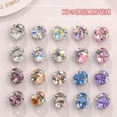 K9美甲肥方钻球网红爆款 堆钻堆钻手工成品高品水晶指甲装 饰品贴钻