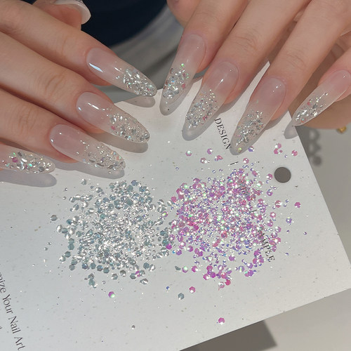 网红追光亮片美甲素材包