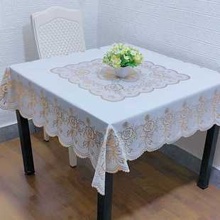 加厚八仙桌正方形塑料桌布防水防油防烫免洗台布餐桌布麻将桌盖布