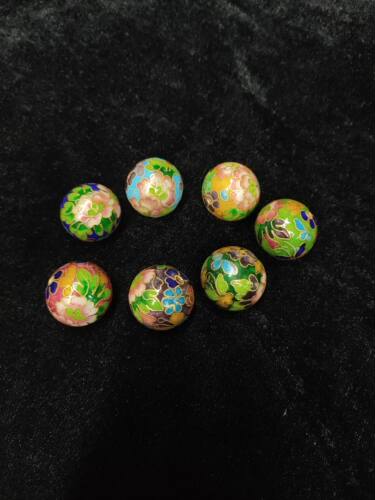 景泰蓝银蓝散珠18-25m