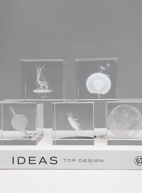 软装水晶摆件桌面装饰品现代简约