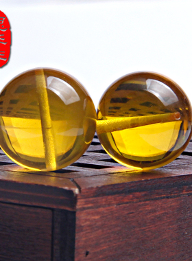 思华年金珀散珠4-20mm天然琥珀金黄色金珀圆珠隔珠5A级精选