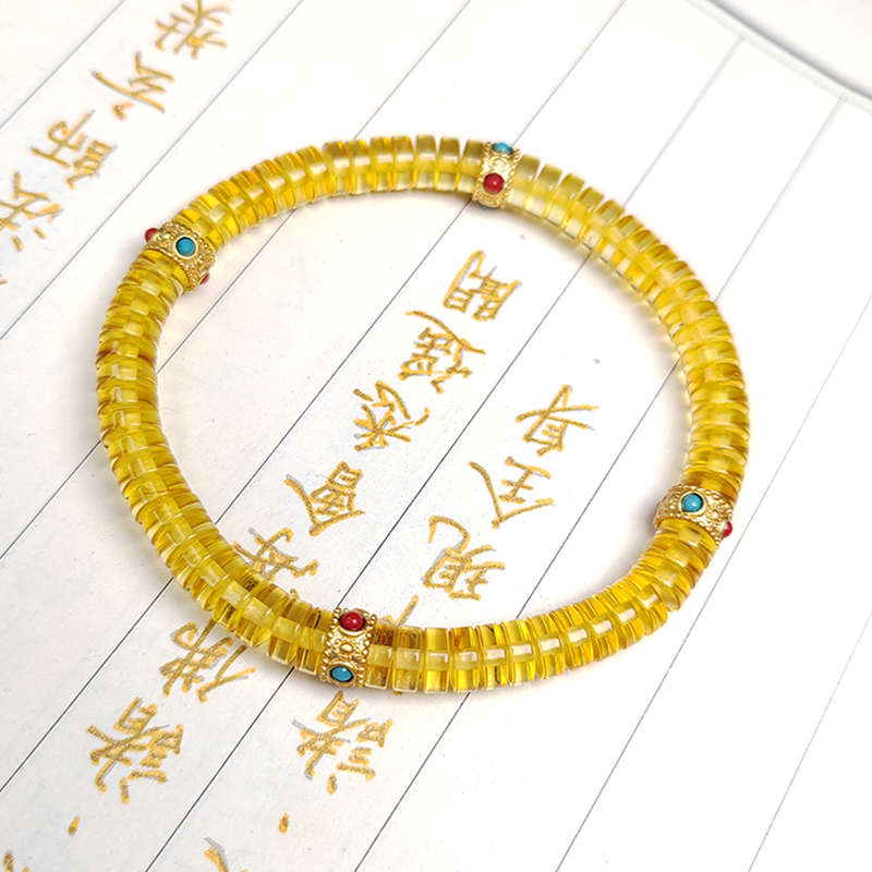 天然手串琥珀蜜蜡思华年