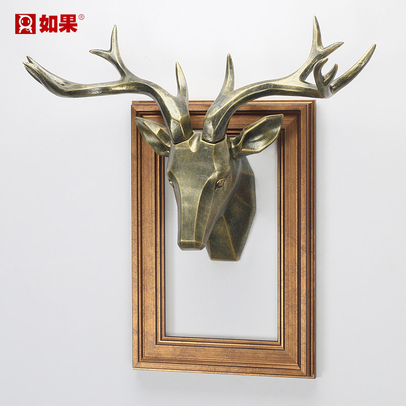 originality European style animal decorate Deer Wall hanging Jewelry metope Wall decoration a living room Café Entrance Restaurantin the Home accessories , Mural  category - from Buy2taobao.com to provide professional Taobao agent buy service