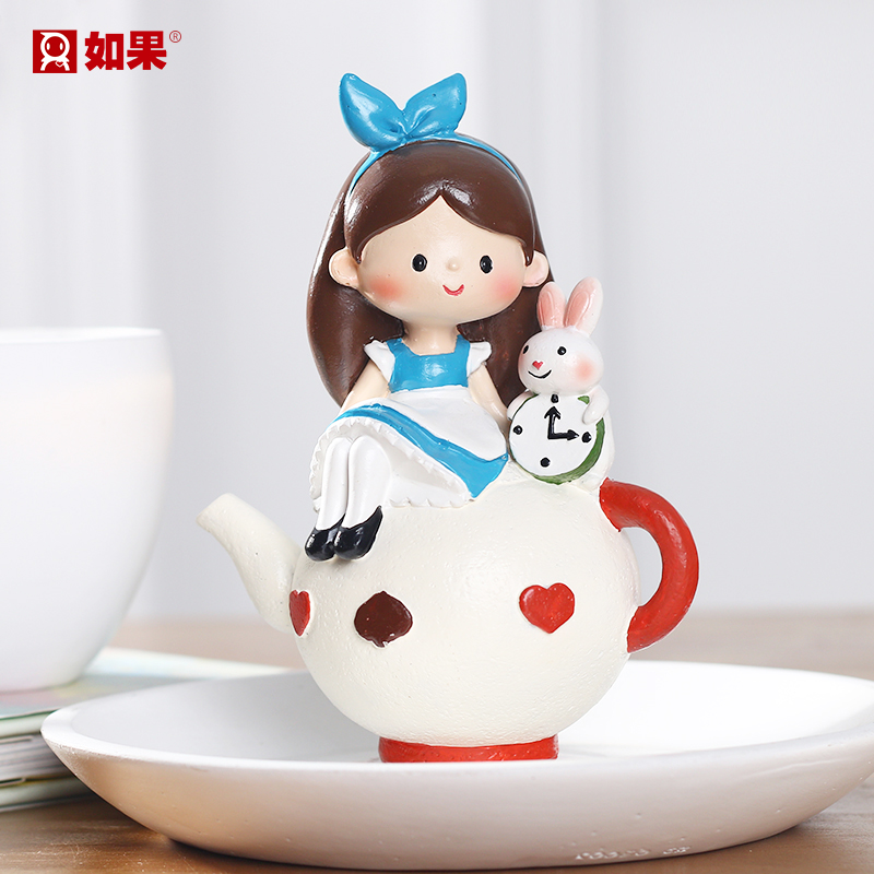 zakka创意爱丽丝仙境卡通小摆件