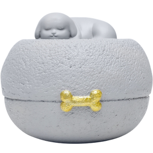 沉睡爱宠骨灰盒猫咪小狗爱宠殡葬盒纪念盒动物树脂罐怀念保护盒